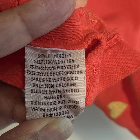 Johnny Was Red Embroidered Top - Picture 8 of 8